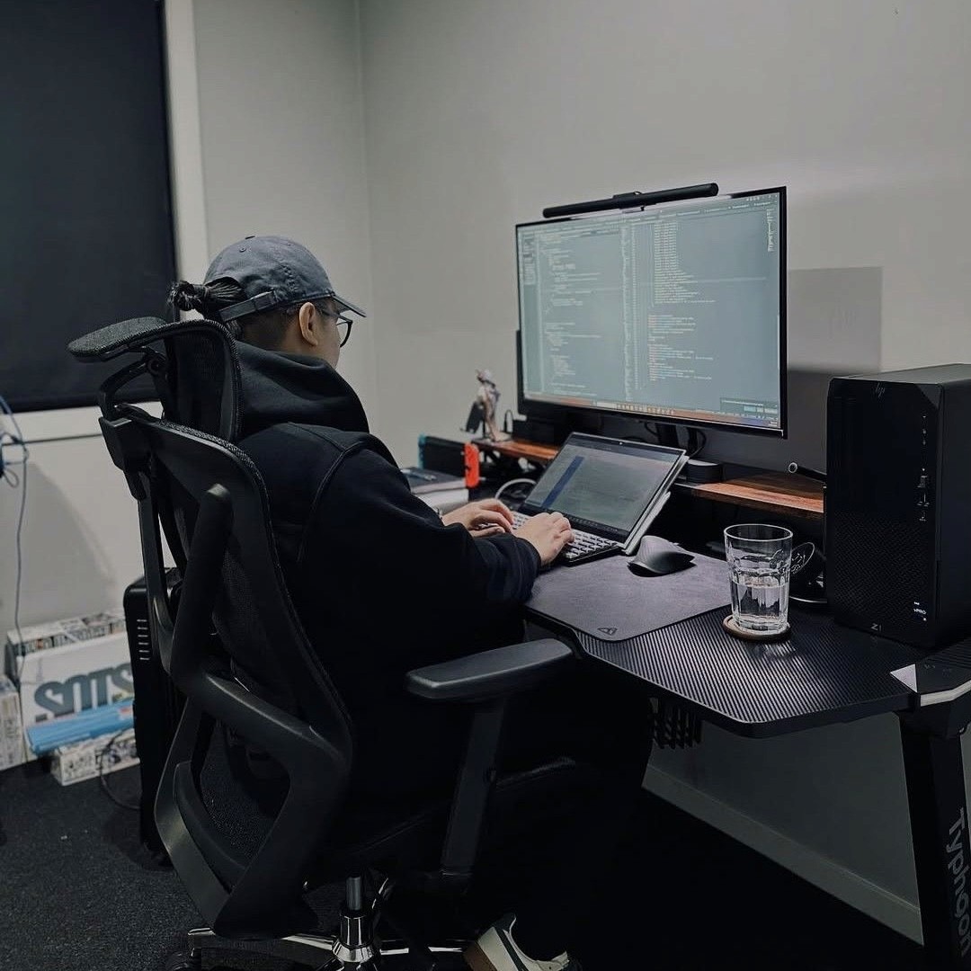 Man Using Laptop