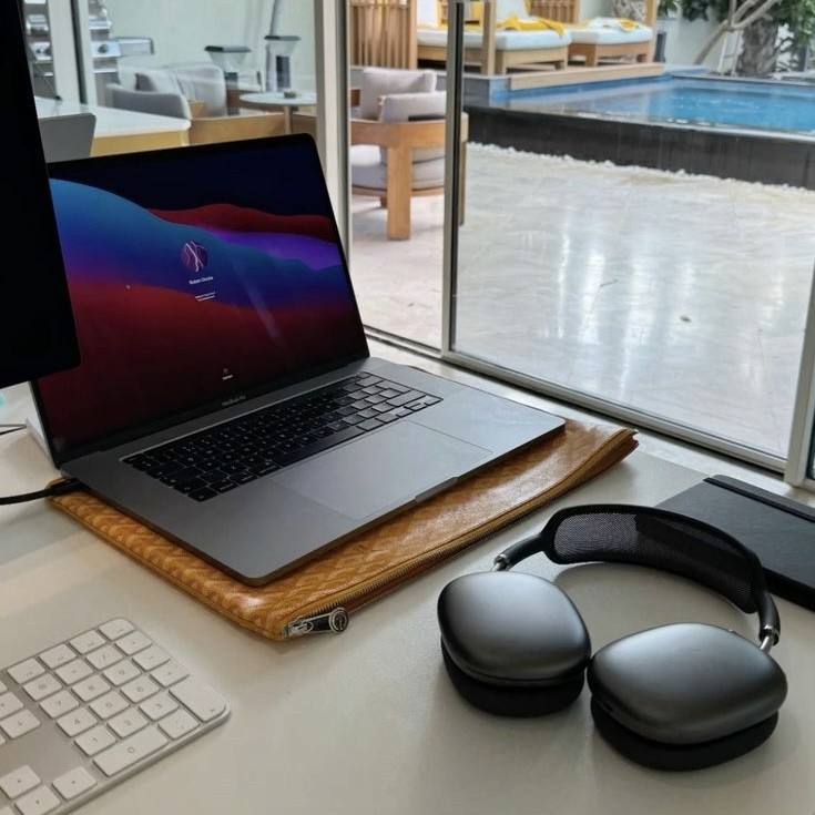 Man Using Laptop